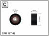 CAFFARO 197-99 (19799) Deflection/Guide Pulley, v-ribbed belt