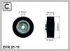 CAFFARO 21-11 (2111) Deflection/Guide Pulley, v-ribbed belt