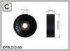 CAFFARO 212-00 (21200) Deflection/Guide Pulley, v-ribbed belt