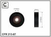 CAFFARO 213-87 (21387) Tensioner Pulley, v-ribbed belt