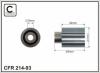 CAFFARO 214-93 (21493) Deflection/Guide Pulley, timing belt