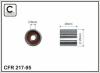 CAFFARO 217-95 (21795) Deflection/Guide Pulley, timing belt