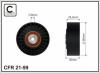 CAFFARO 21-99 (2199) Deflection/Guide Pulley, v-ribbed belt