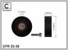 CAFFARO 22-36 (2236) Deflection/Guide Pulley, v-ribbed belt