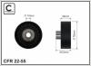 CAFFARO 22-55 (2255) Deflection/Guide Pulley, v-ribbed belt