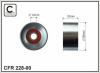 CAFFARO 228-00 (22800) Deflection/Guide Pulley, timing belt