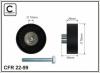 CAFFARO 22-99 (2299) Deflection/Guide Pulley, v-ribbed belt