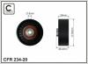 CAFFARO 234-20 (23420) Deflection/Guide Pulley, v-ribbed belt