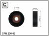 CAFFARO 236-00 (23600) Tensioner Pulley, v-ribbed belt