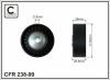 CAFFARO 238-99 (23899) Deflection/Guide Pulley, v-ribbed belt