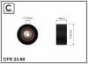 CAFFARO 23-99 (2399) Deflection/Guide Pulley, v-ribbed belt