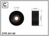 CAFFARO 241-00 (24100) Deflection/Guide Pulley, v-ribbed belt