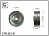 CAFFARO 252-53 (25253) Deflection/Guide Pulley, v-ribbed belt