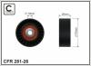 CAFFARO 281-26 (28126) Deflection/Guide Pulley, v-ribbed belt