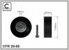 CAFFARO 29-00 (2900) Deflection/Guide Pulley, v-ribbed belt