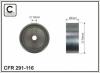 CAFFARO 291-116 (291116) Deflection/Guide Pulley, v-ribbed belt