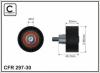 CAFFARO 297-30 (29730) Deflection/Guide Pulley, v-ribbed belt