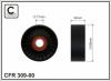 CAFFARO 309-00 (30900) Deflection/Guide Pulley, v-ribbed belt