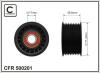 CAFFARO 500201 Deflection/Guide Pulley, v-ribbed belt