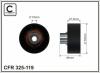 CAFFARO 325-119 (325119) Deflection/Guide Pulley, v-ribbed belt