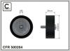 CAFFARO 500204 Deflection/Guide Pulley, v-ribbed belt