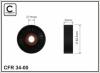 CAFFARO 34-00 (3400) Tensioner Pulley, v-ribbed belt