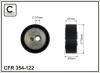 CAFFARO 354-122 (354122) Tensioner Pulley, v-ribbed belt