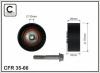 CAFFARO 35-66 (3566) Deflection/Guide Pulley, v-ribbed belt