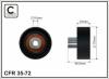 CAFFARO 35-72 (3572) Deflection/Guide Pulley, v-ribbed belt