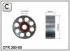 CAFFARO 360-00 (36000) Tensioner Pulley, v-ribbed belt