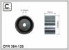 CAFFARO 364-129 (364129) Deflection/Guide Pulley, timing belt