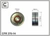 CAFFARO 370-14 (37014) Deflection/Guide Pulley, v-ribbed belt
