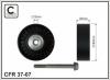 CAFFARO 37-07 (3707) Deflection/Guide Pulley, v-ribbed belt