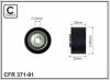 CAFFARO 371-91 (37191) Deflection/Guide Pulley, v-ribbed belt