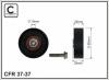 CAFFARO 37-37 (3737) Deflection/Guide Pulley, v-ribbed belt