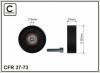 CAFFARO 37-73 (3773) Deflection/Guide Pulley, v-ribbed belt