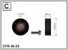CAFFARO 40-25 (4025) Deflection/Guide Pulley, v-ribbed belt