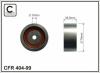 CAFFARO 404-99 (40499) Deflection/Guide Pulley, timing belt