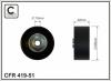 CAFFARO 419-51 (41951) Deflection/Guide Pulley, v-ribbed belt