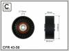 CAFFARO 43-50 (4350) Deflection/Guide Pulley, v-ribbed belt