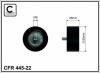 CAFFARO 445-22 (44522) Deflection/Guide Pulley, v-ribbed belt