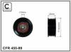 CAFFARO 455-99 (45599) Deflection/Guide Pulley, v-ribbed belt