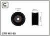 CAFFARO 461-99 (46199) Deflection/Guide Pulley, v-ribbed belt