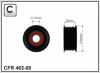 CAFFARO 465-00 (46500) Tensioner Pulley, v-ribbed belt