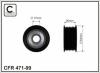 CAFFARO 471-99 (47199) Deflection/Guide Pulley, v-ribbed belt