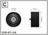 CAFFARO 477-118 (477118) Tensioner Pulley, v-ribbed belt
