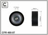 CAFFARO 490-97 (49097) Deflection/Guide Pulley, v-ribbed belt
