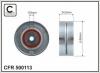 CAFFARO 500113 Deflection/Guide Pulley, v-ribbed belt