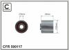 CAFFARO 500117 Deflection/Guide Pulley, timing belt