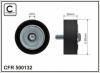 CAFFARO 500132 Deflection/Guide Pulley, v-ribbed belt